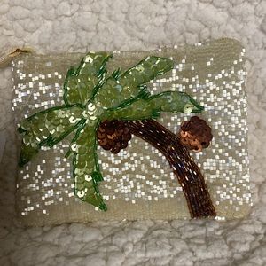 Liz Claiborne Beaded and Sequin Palm Tree Wristlet - NWT
